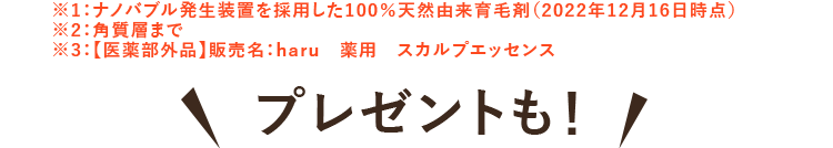 プレゼントも！