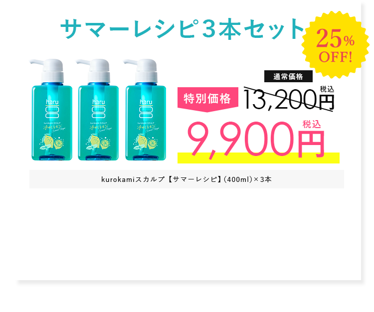 サマーレシピ３本セット
